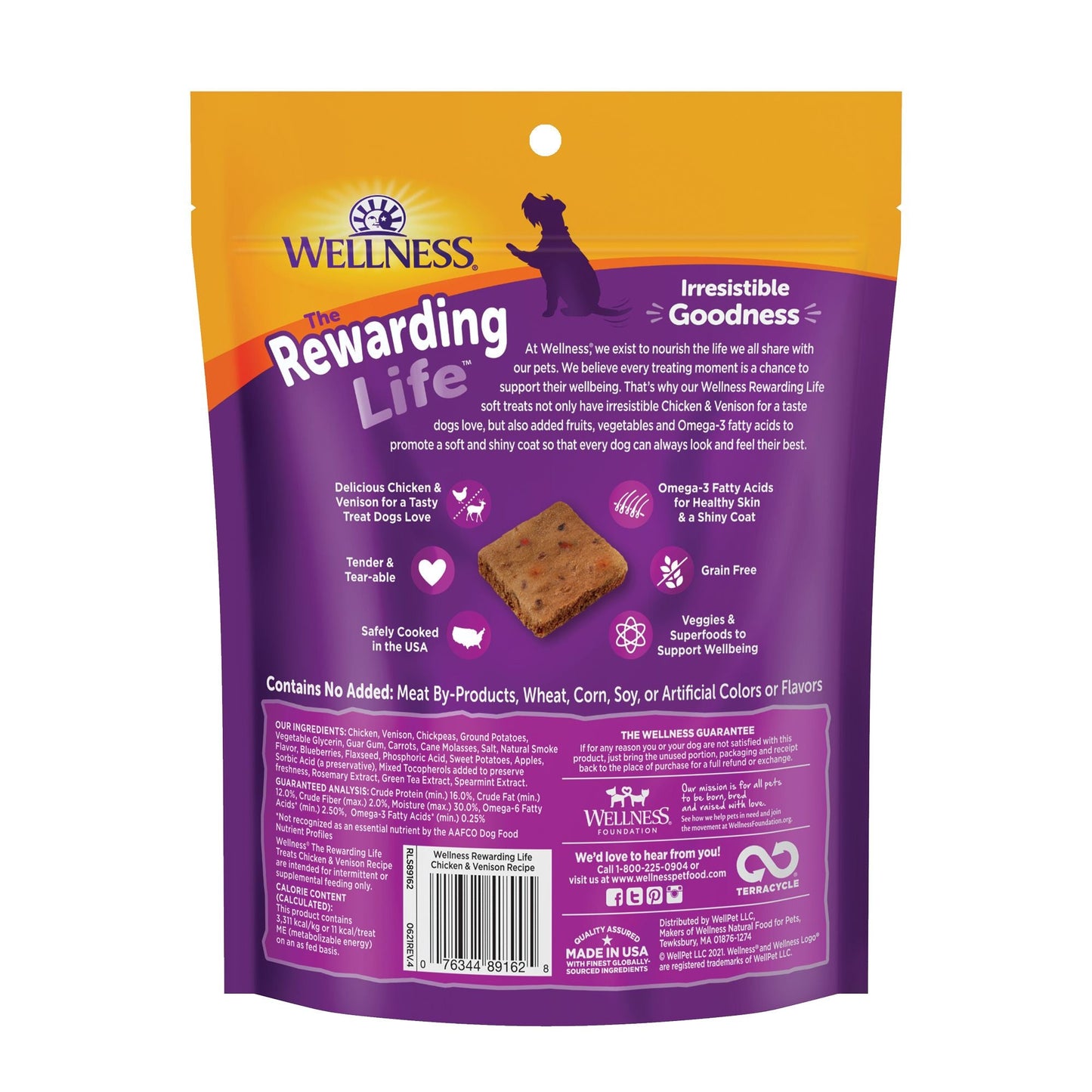 Wellness Rewarding Life - Chicken & Venison 6oz Dog Treats