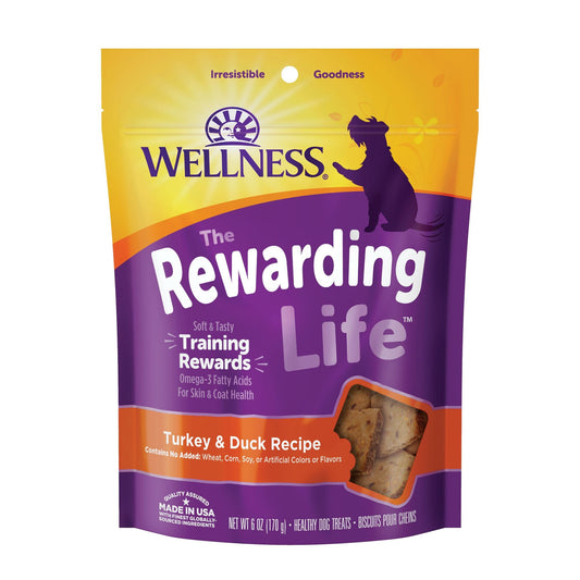 Wellness Rewarding Life - Turkey & Duck 6oz Dog Treats