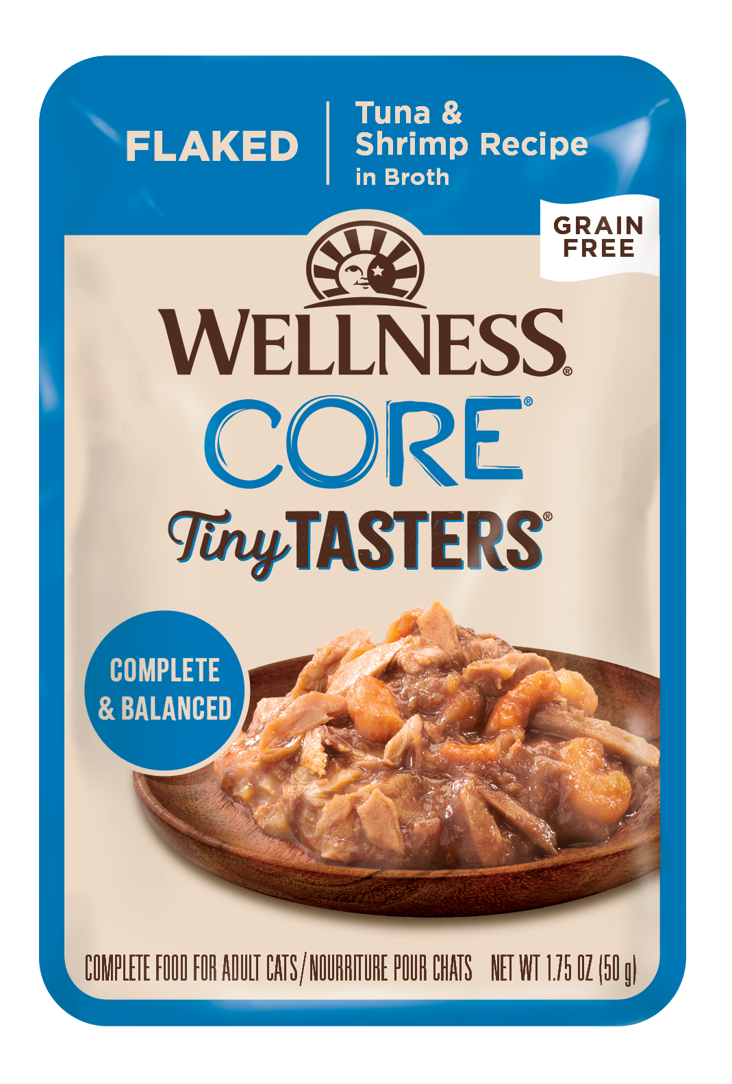 Wellness Tiny Taster (Flaked) - Tuna & Shrimp 1.75oz Wet Cat Food