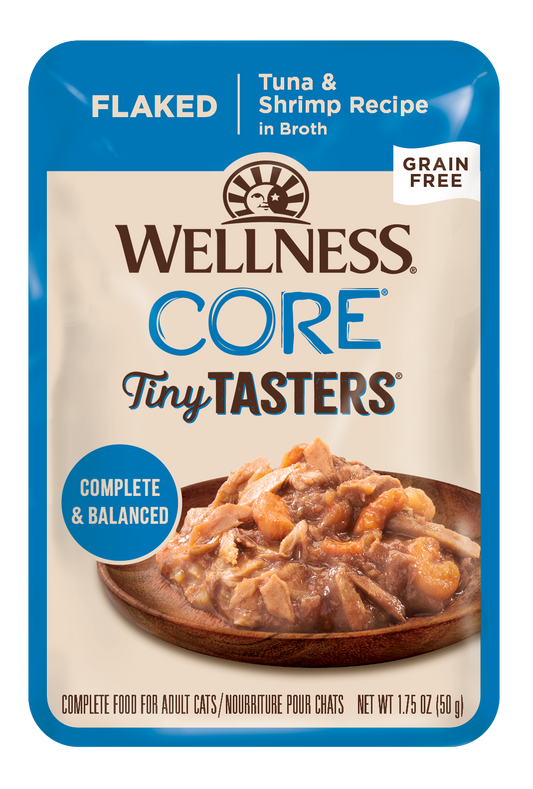 Wellness Tiny Taster (Flaked) - Tuna & Shrimp 1.75oz Wet Cat Food