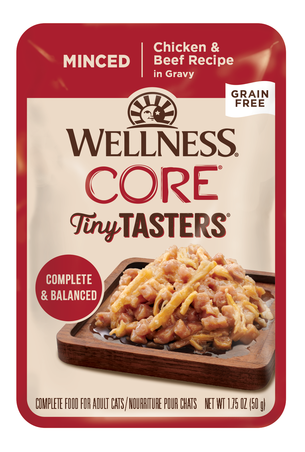 Wellness Tiny Taster (Minced) - Chicken & Beef 1.75oz Wet Cat Food