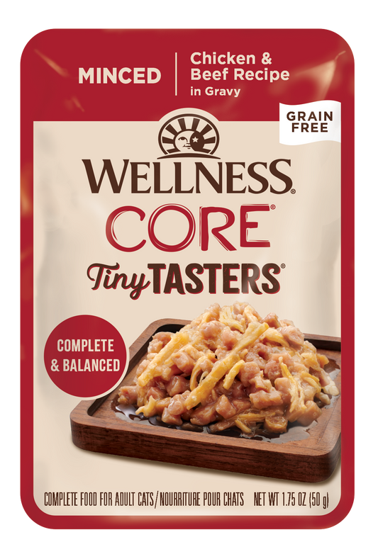 Wellness Tiny Taster (Minced) - Chicken & Beef 1.75oz Wet Cat Food