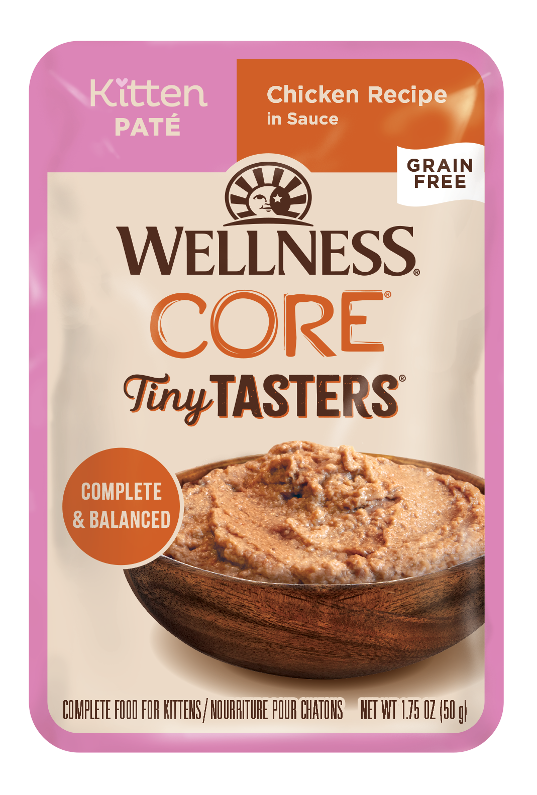 Wellness Tiny Taster (Minced) - Kitten 1.75oz Wet Cat Food