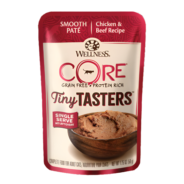 Wellness Tiny Taster (Paté) - Chicken & Beef 1.75oz Wet Cat Food