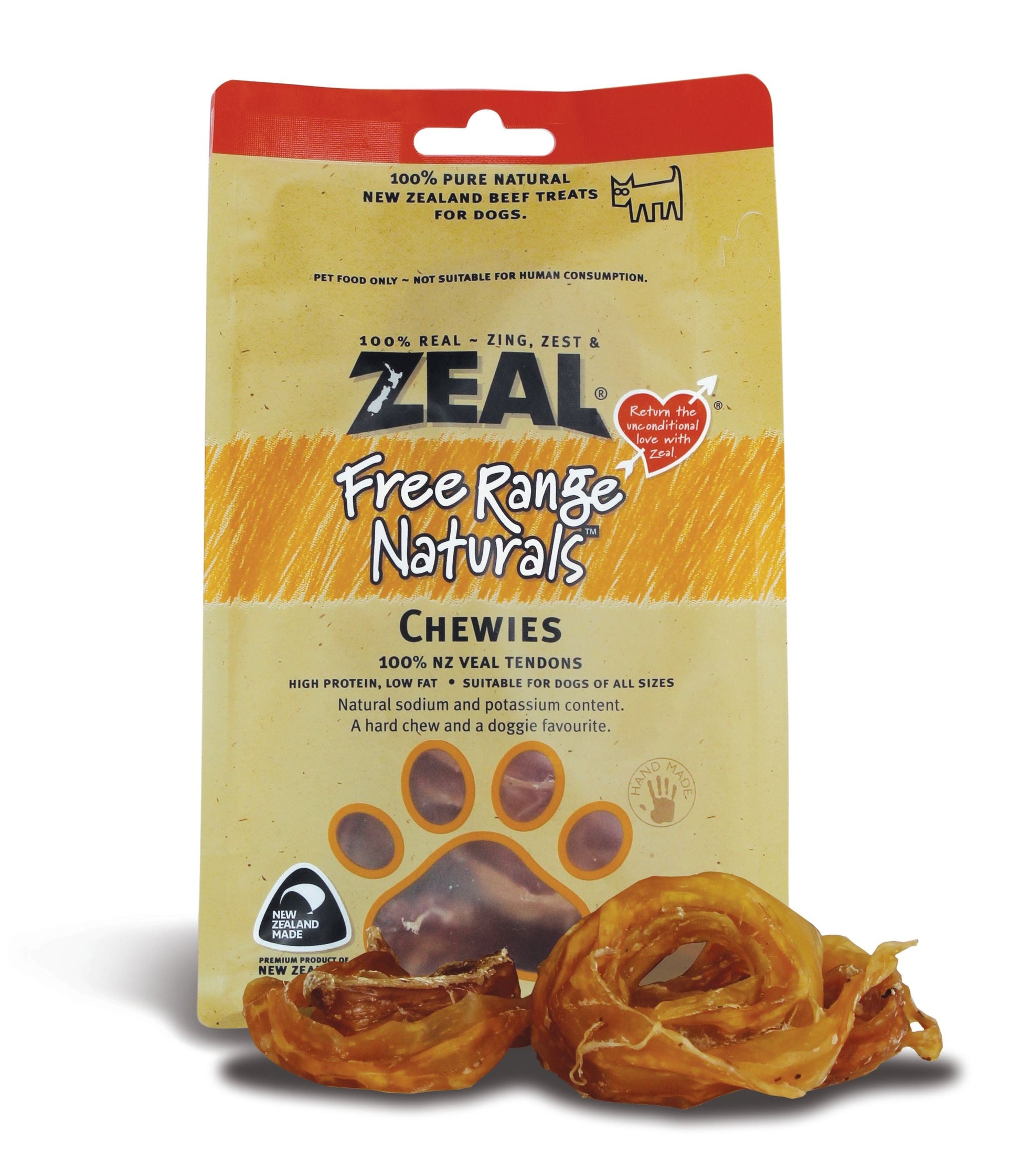 Zeal Free Range Natural Chewies 125g Dog Treats