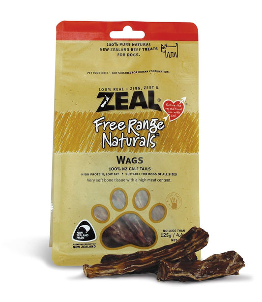 Zeal Free Range Natural Wags 125g Dog Treats