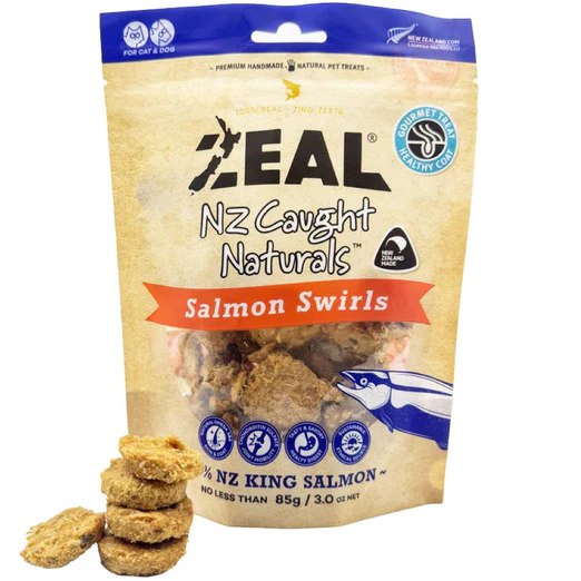 Zeal NZ Caught Naturals Salmon Swirls 85g Dog & Cat Treats